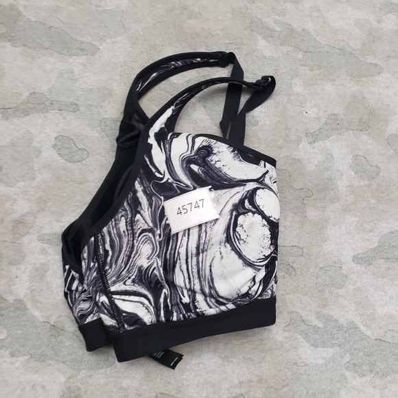 Victoria's Secret Sports Bra Womens 36C Black Front Closure - Picture 9 of 9